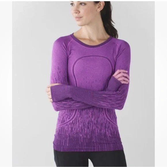 Lululemon Run Swiftly Heathered Regal Plum Top - Picture 4 of 10